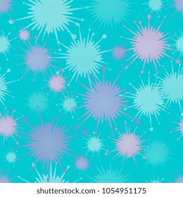 seamless background of multi-colored blots