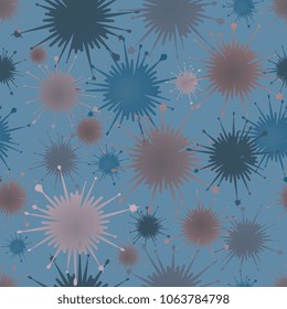 seamless background of multi-colored blots