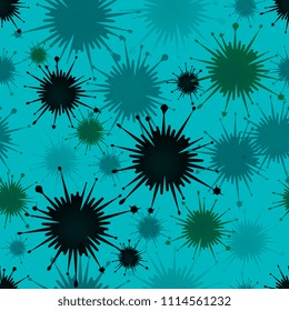 seamless background of multi-colored blots