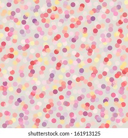 Seamless background with multicolored light dots