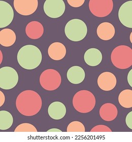 A seamless background of multicolored spots. Paint stains background. Geometry stock vector illustration.