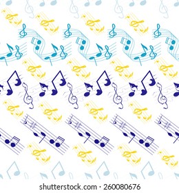 seamless background with music