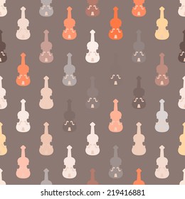 seamless background with musical instruments