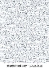seamless background with musical note motifs