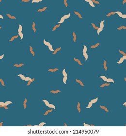 seamless background: mustache. Vector Illustration Design Pattern