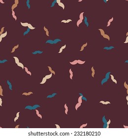 seamless background: mustache. Vector Illustration Design Pattern