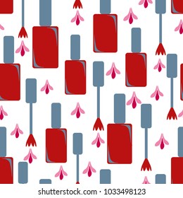 Seamless background with nail polish