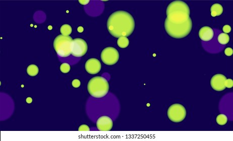 Seamless Background with Neon Bokeh Effect. Magic Twilight Cityscape Pattern. Blurred Night City Streets Background. Cosmic Shimmer Bokeh Pattern.
