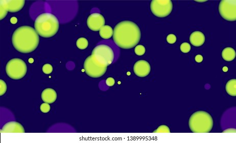 Seamless Background with Neon Bokeh Effect. Holiday Party Cover Pattern Design. Neon Night City Life Poster Background. Cosmic Shimmer Bokeh Pattern.