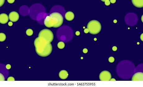 Seamless Background with Neon Bokeh Effect. Holiday Party Cover Pattern Design. Glowing Car Lights Poster Background. Music Party Bokeh Pattern.