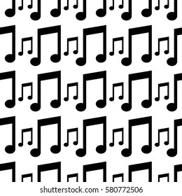 Seamless background with notes