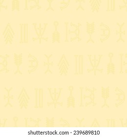 seamless background with nsibidi symbols