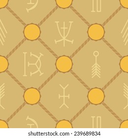 seamless background with nsibidi symbols