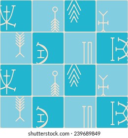 seamless background with nsibidi symbols