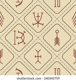 seamless background with nsibidi symbols 
