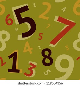 Seamless Background with numbers