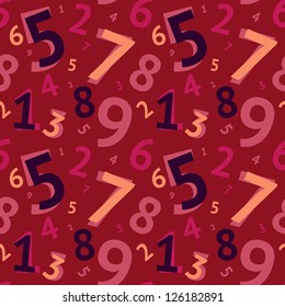 Seamless Background with numbers