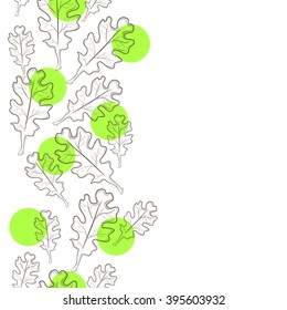 Seamless background. Oak leaves.