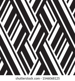 Seamless background with oblique black and white bands.