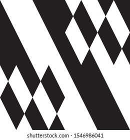 Seamless background with oblique  black and white bands.