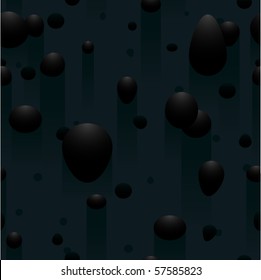 Seamless background of oil drops floating in water