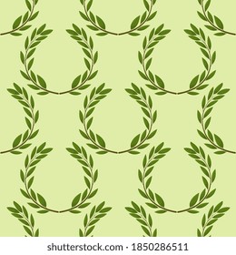 Seamless background with olive leaves. Ideal for printing on fabric or paper.
