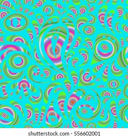 Seamless background on blue. Elegant vector damask wallpaper. Vintage seamless pattern.