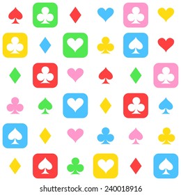 seamless background on the theme of cards.