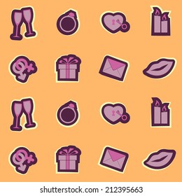 seamless background on the wedding theme