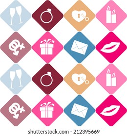 seamless background on the wedding theme