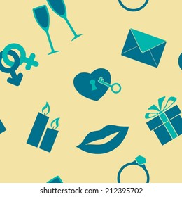 seamless background on the wedding theme