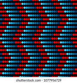 Seamless background on which the arrow points next or right. Vector polygonal pattern made of hexagon.