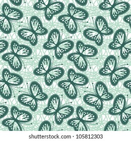 seamless background with openwork butterflies