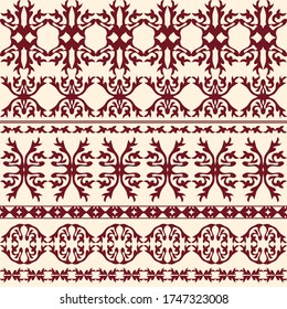 Seamless background with openwork ornament in the form of stripes