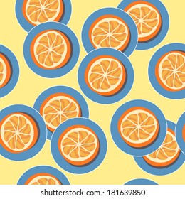 seamless background with orange