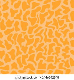 Seamless background in orange tones. Imitation giraffe skin. the ideal solution for textile, backdrop, upholstery and packaging