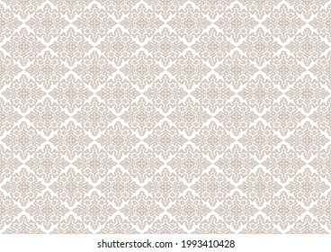 Seamless background with oriental Indo-Persian pattern. Vector illustration