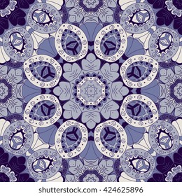 Seamless  background with ornament.  Background, cover, wrapper, textile. 