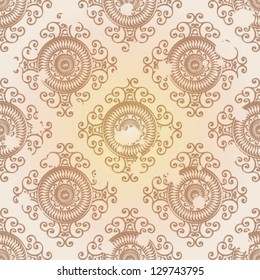 Seamless background with ornament. EPS 10.