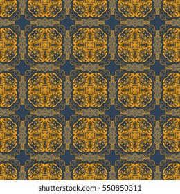 Seamless background with ornament. Geometric pattern. Wallpaper pattern