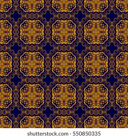 Seamless background with ornament. Geometric pattern. Wallpaper pattern