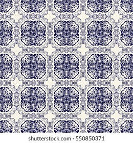 Seamless background with ornament. Geometric pattern. Wallpaper pattern
