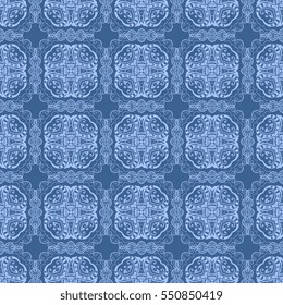 Seamless background with ornament. Geometric pattern. Wallpaper pattern