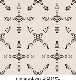 Seamless background with ornament. Vector illustration. Pattern
