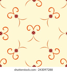 Seamless background with ornament. Vector illustration. Pattern