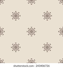 Seamless background with ornament. Vector illustration. Pattern