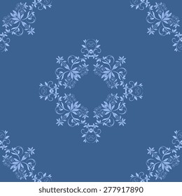 Seamless background with ornament. Vector illustration. Wallpaper pattern