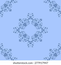 Seamless background with ornament. Vector illustration. Wallpaper pattern