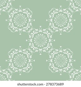 Seamless background with ornament. Vector illustration. Wallpaper pattern