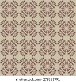 Seamless background with ornament. Vector illustration. Wallpaper pattern